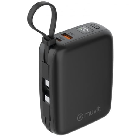 Powerbank 20000mAh Muvit For Change MCCHP0015/ 65W/ Preta