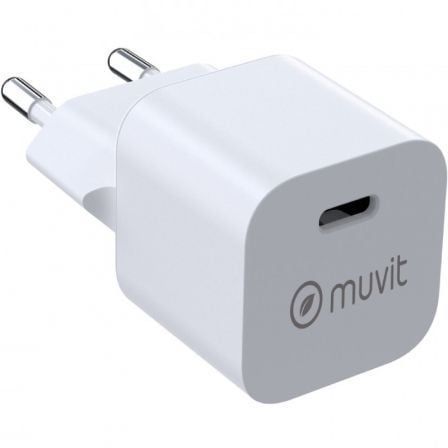 Carregador de Pared Muvit For Change MCACC0048/ 1xUSB Tipo-C/ 20W