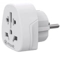 Enchufe Universal Muvit For Change MCADP0007/ 1 Toma de Corriente/ Branco