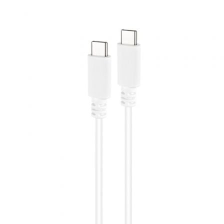 Cable USB 2.0 Tipo-C Nanocable 10.01.2301-L150-W/ USB Tipo-C Macho - USB Tipo-C Macho/ 480Mbps/ 1.5m/ Branco