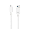 Cable USB 3.1 Tipo-C Nanocable 10.01.4001-L150-W/ USB Tipo-C Macho - USB Macho/ 10Gbps/ 1.5m/ Branco