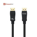 Cable DisplayPort 1.4 8K Nanocable 10.15.2502/ DisplayPort Macho - DisplayPort Macho/ 2m/ Certificado/ Preto