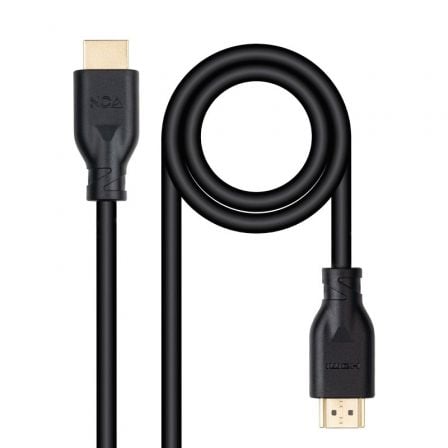 Cable HDMI 2.0 4K CCS Nanocable 10.15.3900/ HDMI Macho - HDMI Macho/ 50cm/ Preto