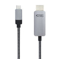 Cable Conversor Nanocable 10.15.5103/ USB Tipo-C Macho - HDMI Macho/ 3m/ Preto