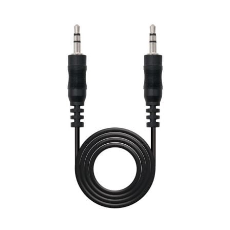 Cable Estéreo Nanocable 10.24.0103/ Jack 3.5 Macho - Jack 3.5 Macho/ 3m/ Preto