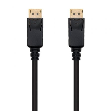 Cable DisplayPort 1.2 4K Nanocable 10.15.2300/ DisplayPort Macho - DisplayPort Macho/ 50cm/ Preto
