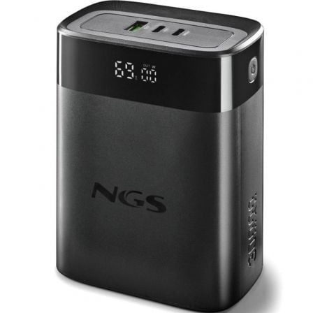 Powerbank 30000mAh NGS TWIX30/ 140W/ Compatible con Portátiles/ Preta