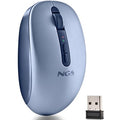 Rato Ergonómico Inalámbrico NGS Fog Dual FOGDUALBLUE Silencioso/ Hasta 1600 DPI/ Azul
