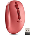 Rato Ergonómico Inalámbrico NGS Fog Dual FOGDUALRED Silencioso/ Hasta 1600 DPI/ Rojo