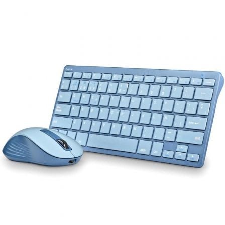 Teclado y Rato Inalámbricos NGS Fantasy Kit Blue/ Azul