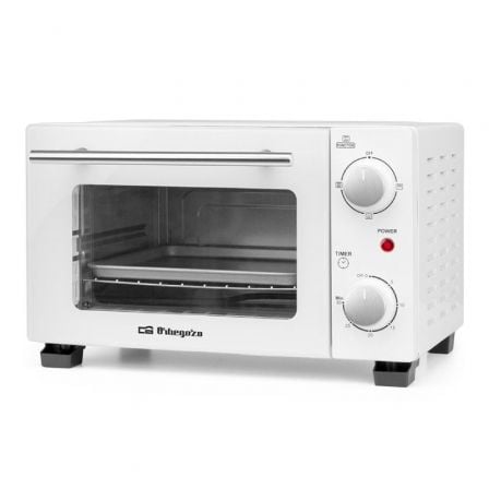 Horno de Sobremesa Orbegozo HO 975/ 800W/ Capacidad 10L/ Branco