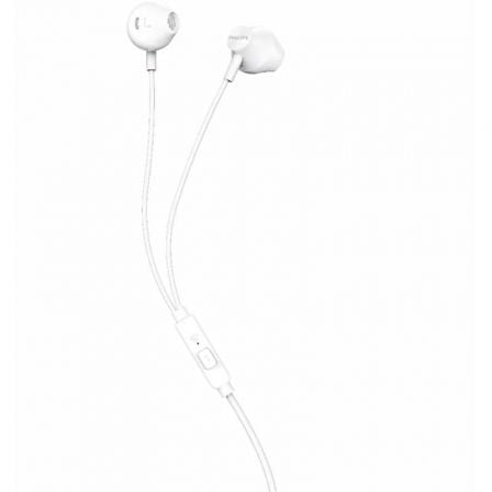 Auscultadores Intrauditivos Philips TAUE101/ con Micrófono/ Jack 3.5/ Brancos