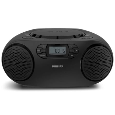 Radio CD Philips TAZ2000B/ 3W RMS/ con Cable/ con Pilas/ Preta