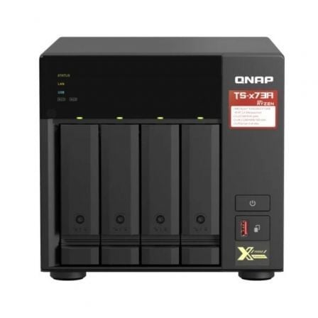 NAS QNAP TS-473A-8G/ 4 Bahías 3.5- 2.5/ 8GB DDR4/ Formato Torre