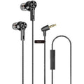 Auscultadores Intrauditivos Qubo EB-100/ con Micrófono/ Jack 3.5/ Pretos