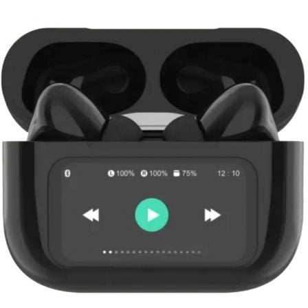 Auscultadores Bluetooth Qubo TWS-400BK con estuche de carga/ Autonomía 4h/ Pretos