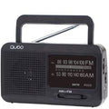 Radio Portátil Qubo R-222/ con Cable/ a Pilas/ Preta
