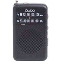 Radio Portátil Qubo R-S1/ con Cable/ a Pilas/ Preta