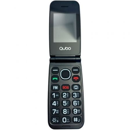 Teléfono Móvil Qubo NEONW-BK 4G para Personas Mayores/ Preto
