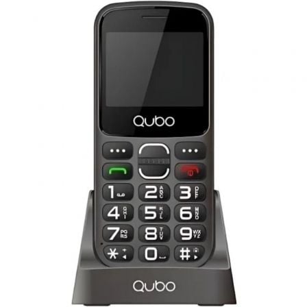 Teléfono Móvil Qubo X-230BKC 4G para Personas Mayores/ Preto