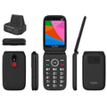 Teléfono Móvil Qubo X-340CB 4G para Personas Mayores/ Preto
