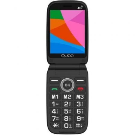 Teléfono Móvil Qubo X-D340 4G para Personas Mayores/ Preto