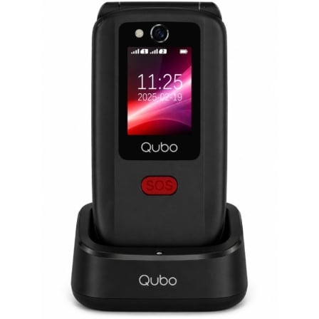 Teléfono Móvil Qubo X-D340CB 4G para Personas Mayores/ Preto