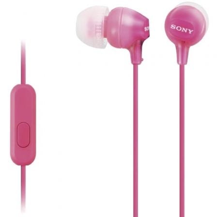 Auscultadores Intrauditivos Sony MDR-EX15APPI/ con Micrófono/ Jack 3.5/ Rosas