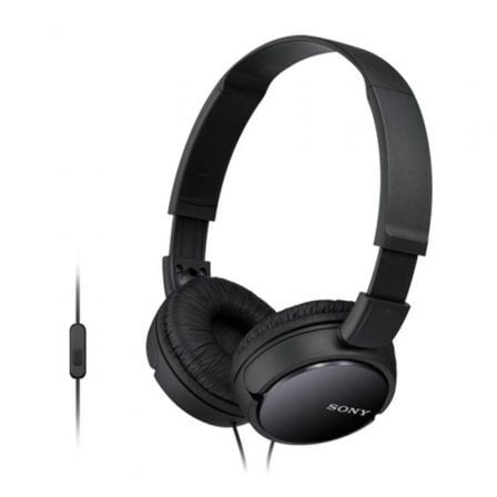 Auscultadores Sony MDRZX110APB/ con Micrófono/ Jack 3.5/ Pretos