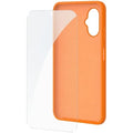 Capa Silicona + Protector de Ecrã de Cristal Templado SPC Wuum One Protection Pack 4354P/ Compatible con SPC Wuum One/ Naranja