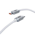 Cable USB 2.0 Tipo-C Subblim Optimus/ USB Tipo-C Macho - USB Tipo-C Macho/ Hasta 60W/ 480Mbps/ 1m/ Branco
