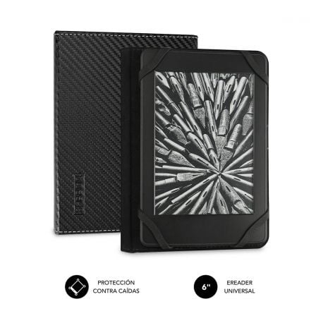 Capa para libro electrónico Subblim Clever Case/ Preta