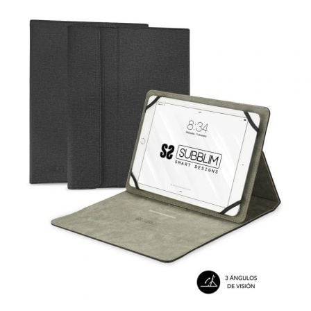 Capa Subblim Clever Stand para Tablets de 9.6-11/ Preta