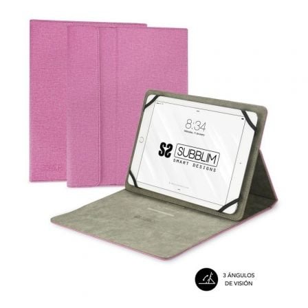 Capa Subblim Clever Stand para Tablets de 9.6-11/ Rosa