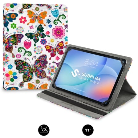 Capa Subblim Trendy Case Mariposas para Tablet de 9.6-11