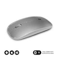 Rato Inalámbrico Subblim Dual Flat/ Batería recargable/ Hasta 1600 DPI/ Plata