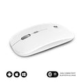 Rato Inalámbrico Subblim Dual Flat/ Batería recargable/ Hasta 1600 DPI/ Branco