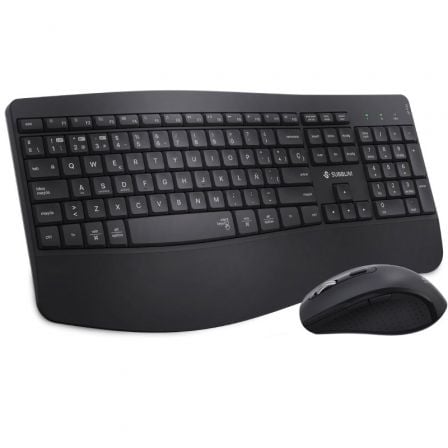 Teclado y Rato Inalámbrico Subblim Combo Dual Office Prowave/ Preto