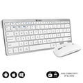 Teclado y Rato Inalámbrico Subblim OCO010 Combo Multidispositivo Compacto/ Plata