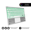 Teclado Compacto Inalámbrico Subblim SMBT50/ Plata