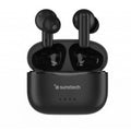 Auscultadores Bluetooth Sunstech WAVEPODSBK con estuche de carga/ Autonomía 4.5h/ Pretos