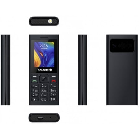 Teléfono Móvil Sunstech CEL5/ Preto