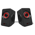 Colunas Mars Gaming MS1/ 10W/ 2.0/ Rojos