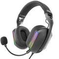 Auscultadores Gaming con Micrófono Mars Gaming MH-PRO/ Jack 3.5/ USB/ Pretos