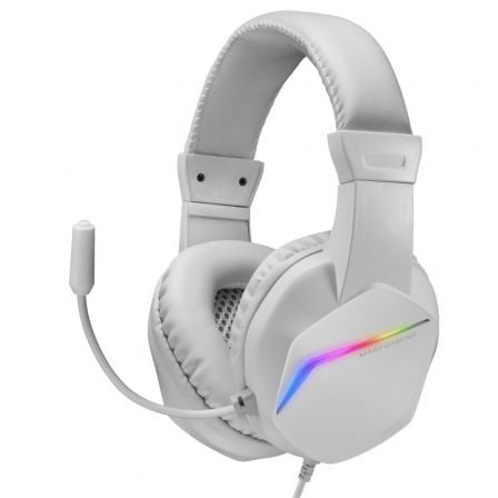 Auscultadores Gaming con Micrófono Mars Gaming MH122/ Jack 3.5/ Brancos