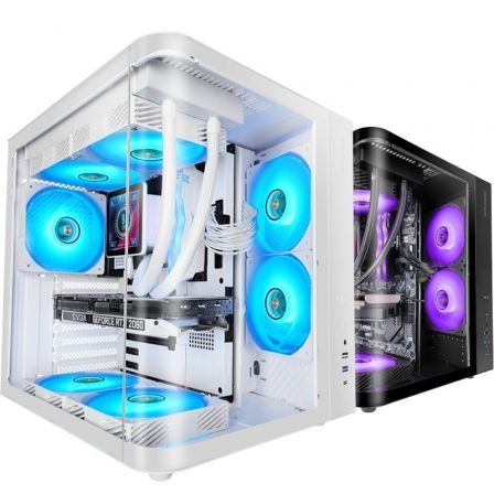 Caja Gaming Semitorre Mars Gaming MC-CURV/ Branca