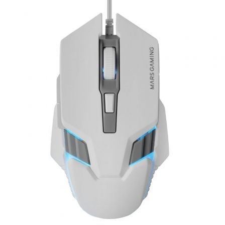 Rato Gaming Mars Gaming MM024/ Hasta 4000 DPI/ Branco