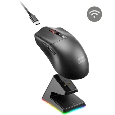 Rato Gaming Mars Gaming MMW-Elite/ Batería Recargable/ Hasta 20000 DPI