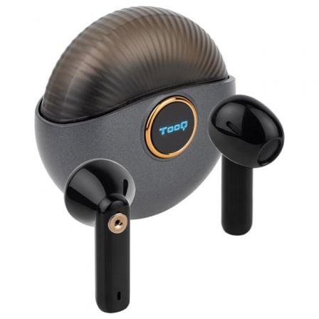 Auscultadores Bluetooth TooQ Snail TQBWH-0060G con estuche de carga/ Autonomía 4h/ Grises y Pretos