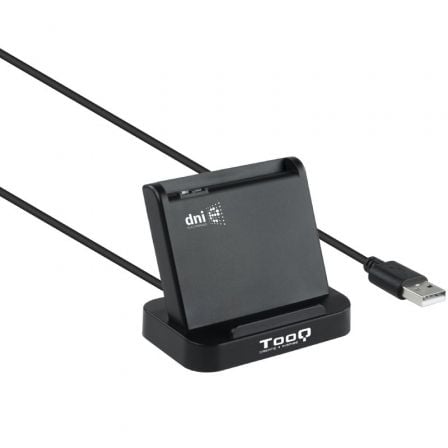 Lector de DNI TooQ TQR-220B/ USB 2.0/ Preto